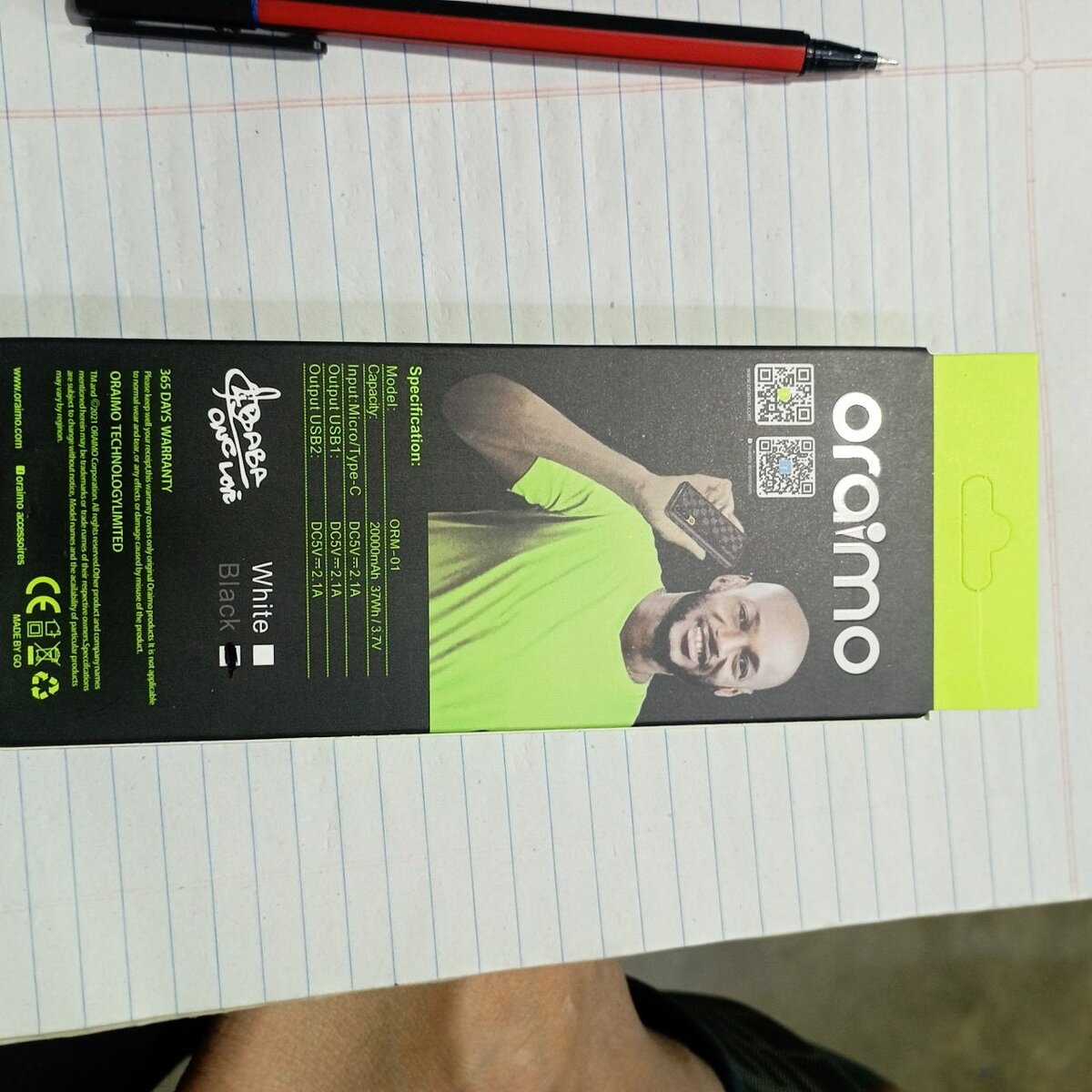 Oraimo 20000 powerbank origina