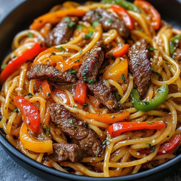 Délicieux Tagliatelles au Bœuf