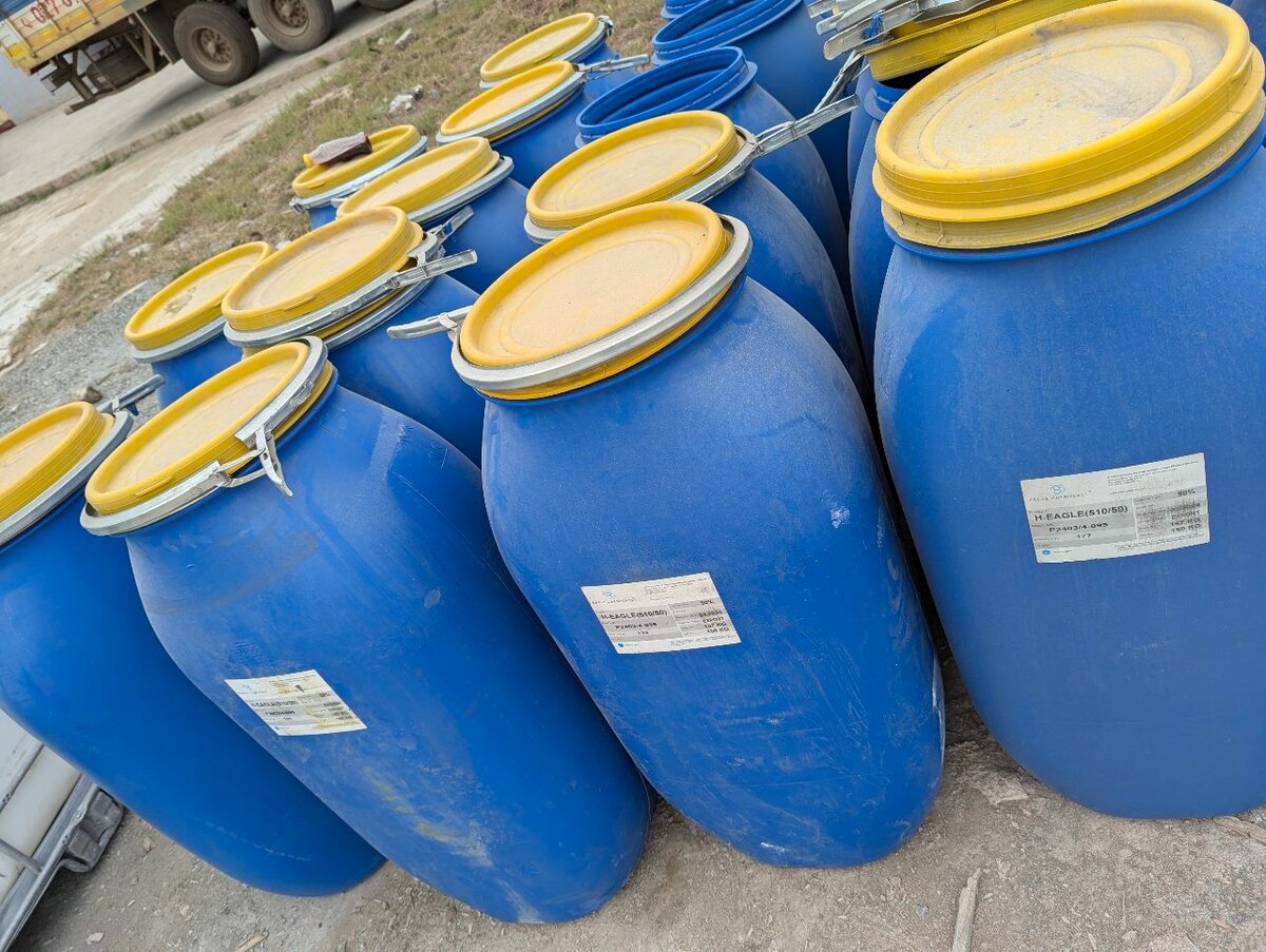 160 liter blue barrel