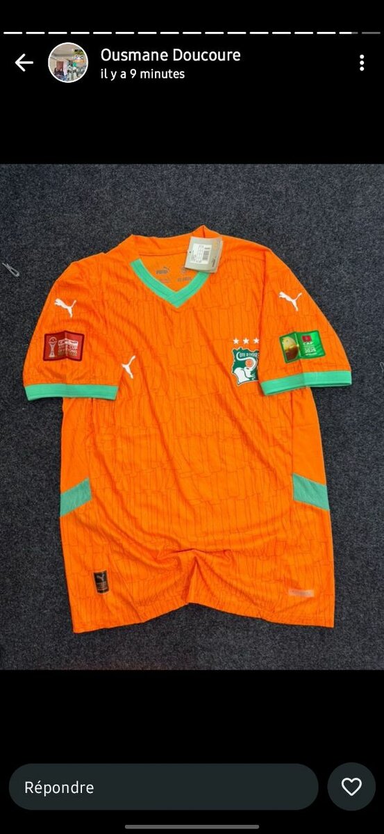 Maillot Côte d'Ivoire Éléphants