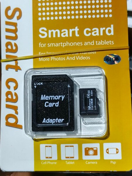 Carte mémoire 64GB avec adaptateur