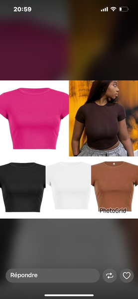 T-shirt femme moulant