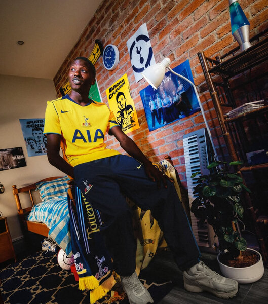 Maillot de football jaune homme