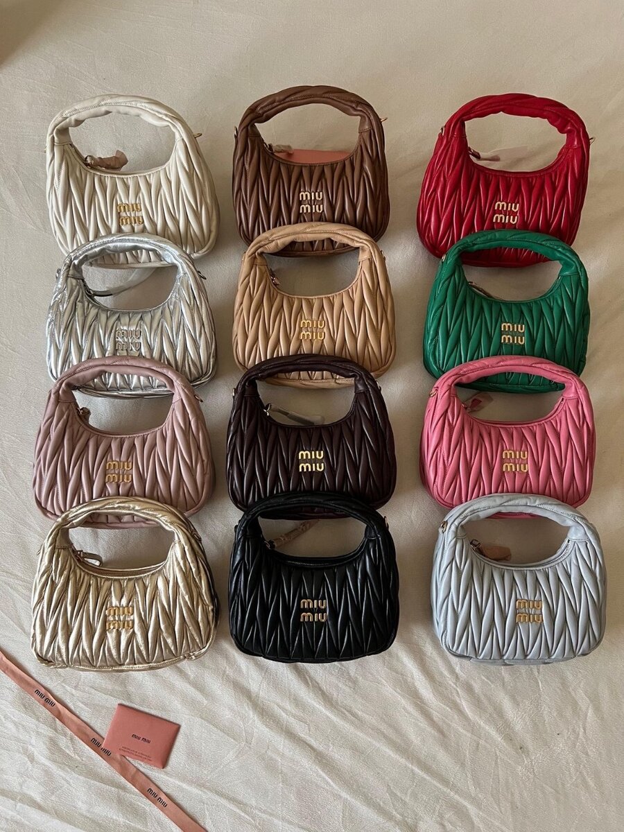 Sac à main Miu Miu en cuir matelassé