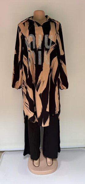 Tunique élégante à motifs