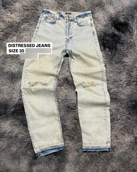 Distressed jeans