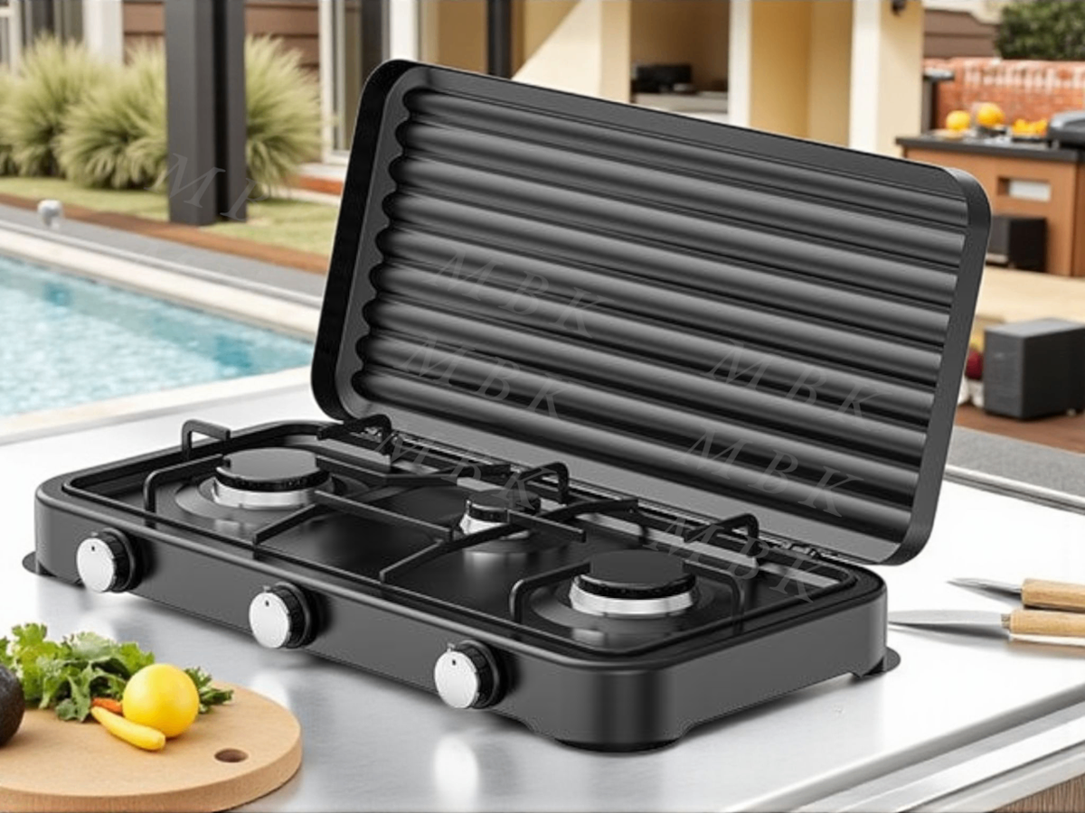 Cuisinière portable à 3 brûleurs