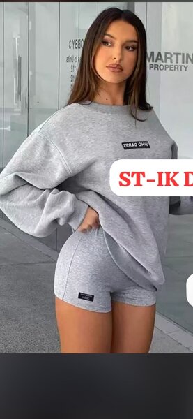 Ensemble décontracté femme gris