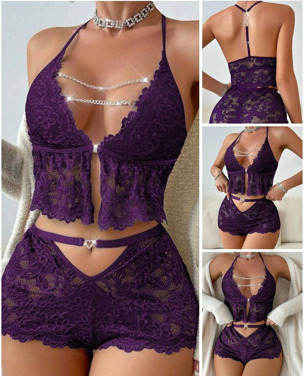 Ensemble lingerie dentelle sexy