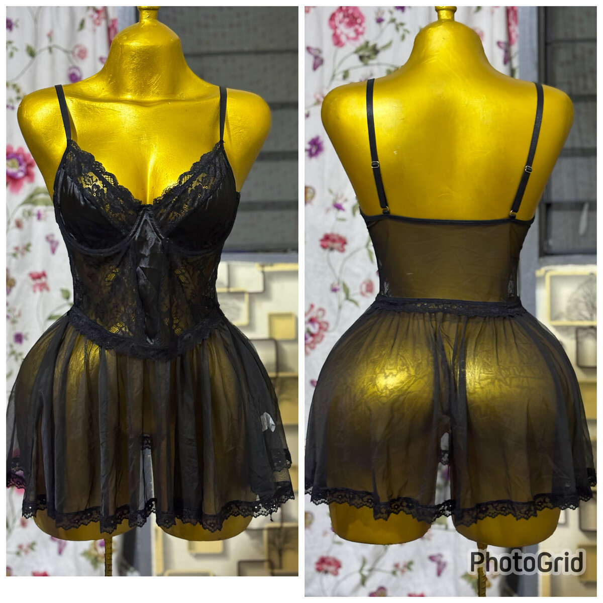 Déshabillé sexy dentelle fine