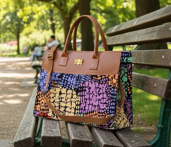 Sac à main en toile coloré