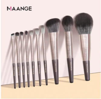 MAANGE 10 Pcs High Quality Makeup Brush Set For Foundation Powder Blush Eyeshadow Lip Make Up Brush Cosmetics Beauty Tools
