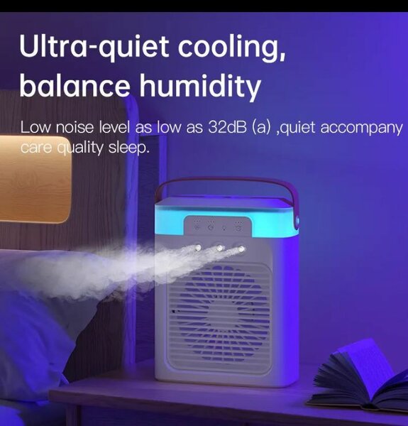 Mini ventilateur électrique et humidificateur