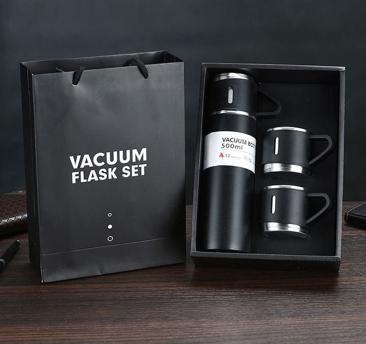 Vacuum Flask with Double Cup