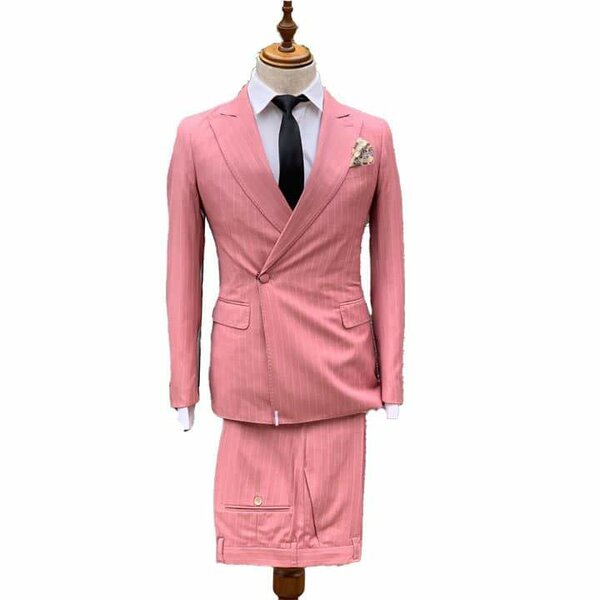 Costume croisé haut de gamme pour homme