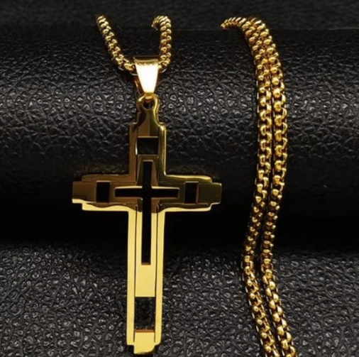 Collier Croix Or Pendentif