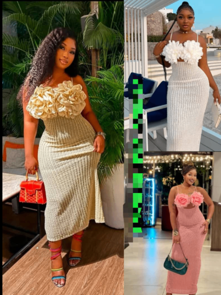 Robe élégante à fleurs