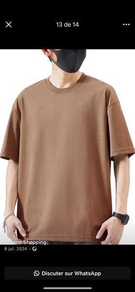 T-shirts en coton unisexe