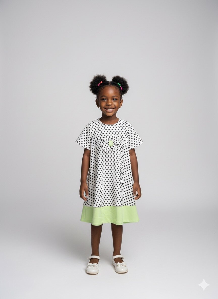 Robe enfant verte 3 à 5ans