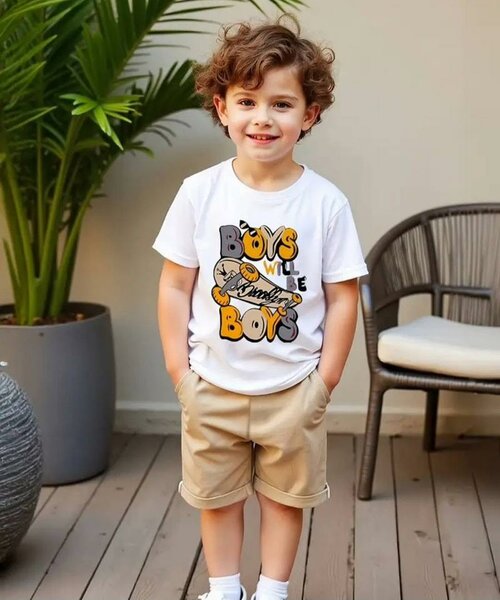 Ensemble garçon amusant