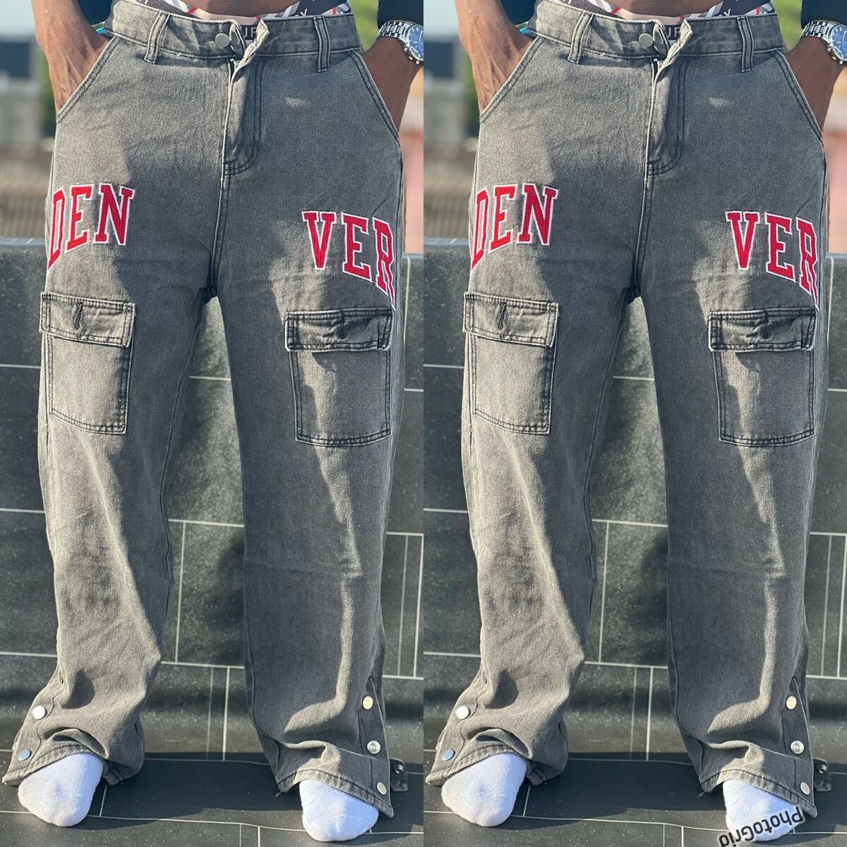 Jeans cargo décontractés homme