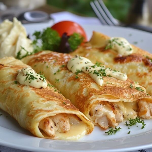 5 Crêpes savoureuses au poulet