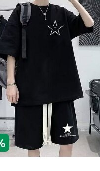 Tenue de survêtement étoilée noire