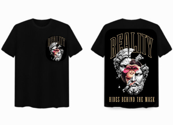 T-shirt artistique "Reality"
