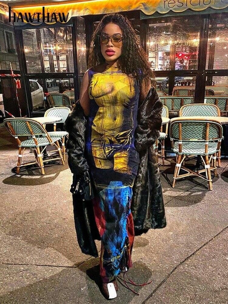 Robe Maxi Colorée Femme