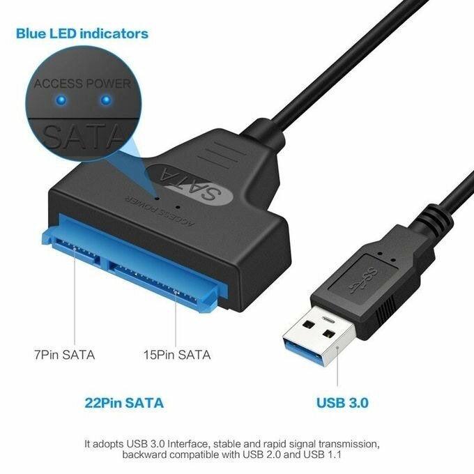 Adaptateur SATA vers USB 3.0