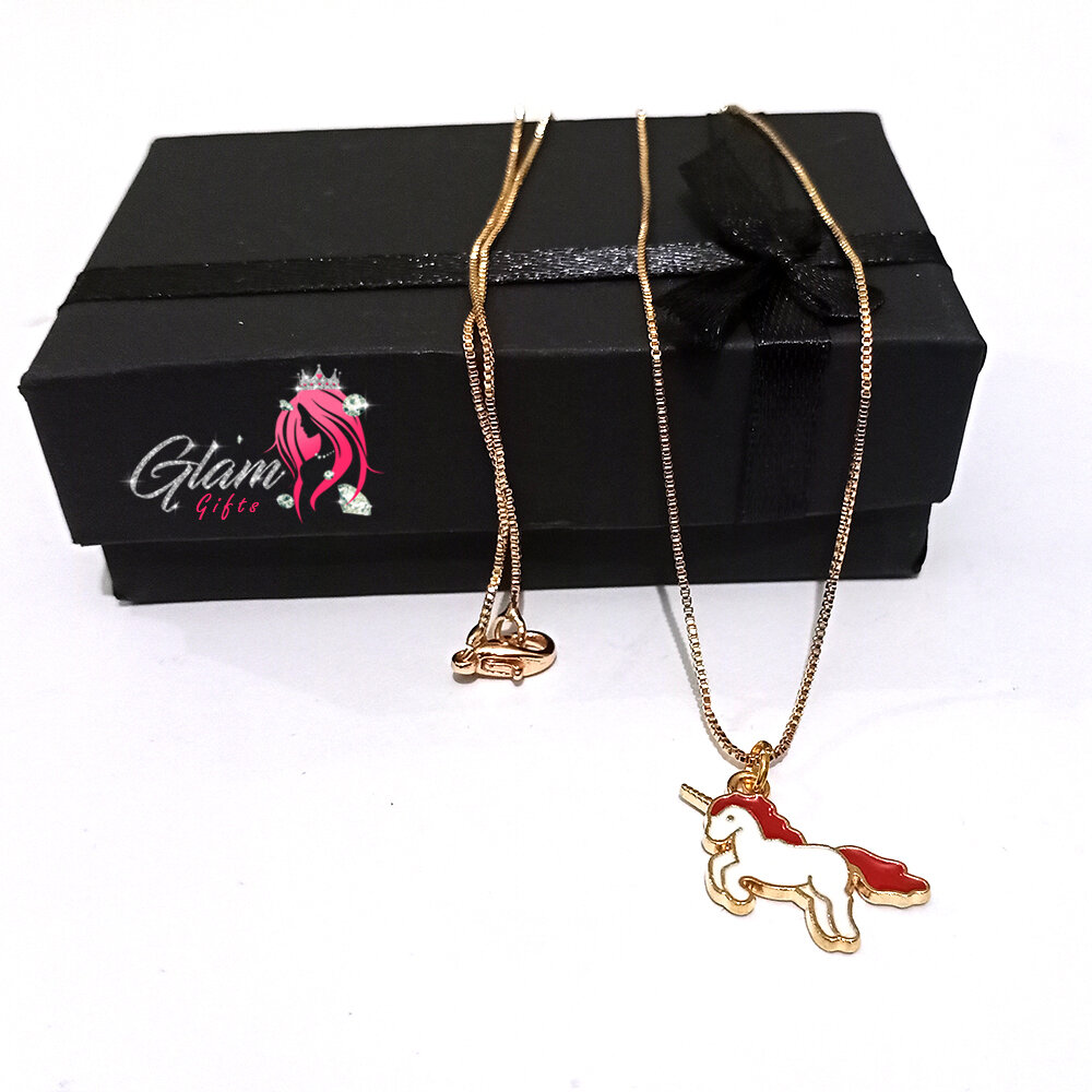 Unicorn Necklace Gift Box