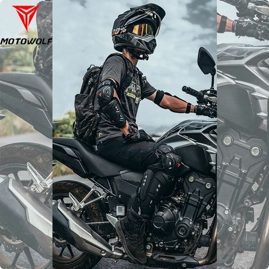 Protège-genoux et coudes MotoWolf