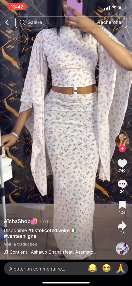 Robe élégante en wax