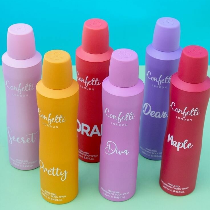 Confetti London Perfumed Deodorant Spray