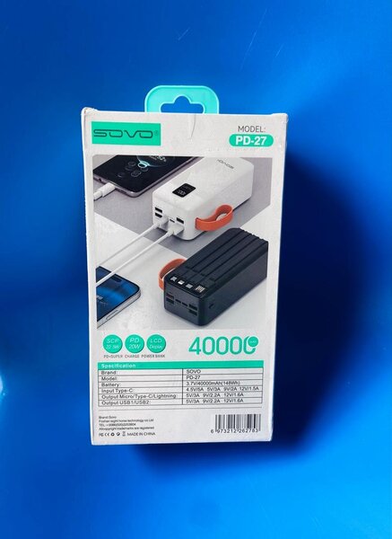 Powerbank SOVO 40000mAh