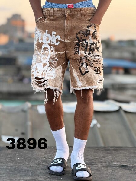 Shorts en jean décontractés homme