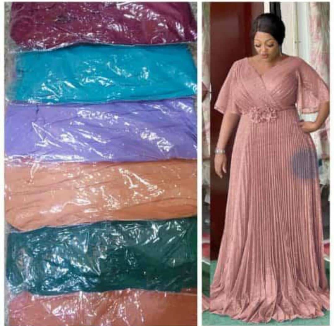 Robe longue volante de soirée