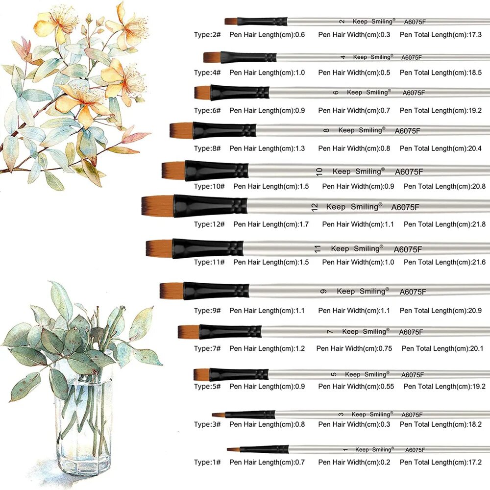 Flat Tip Paint Brush