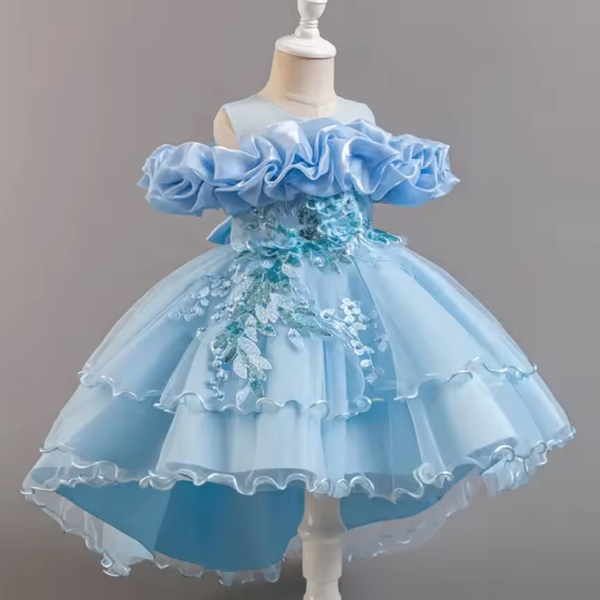 Robe Princesse Fille Bleu