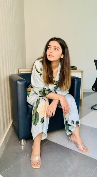 2 Piece Pastel Blue Floral Dress