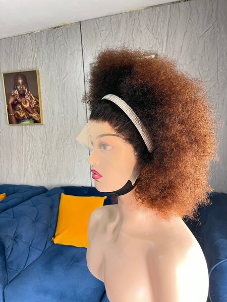 Natural Afro Lace Front Wig