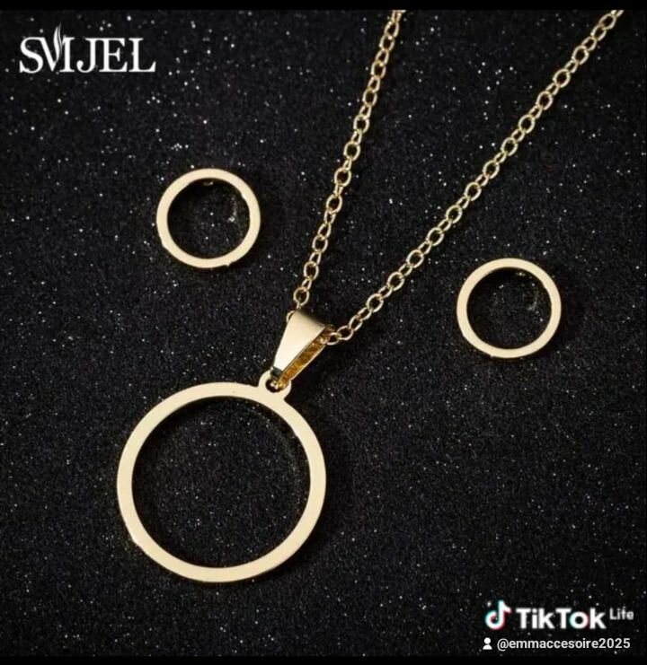 Chaine complet boucles d'oreilles