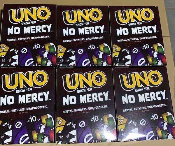 UNO NO MERCY GAME CARDS