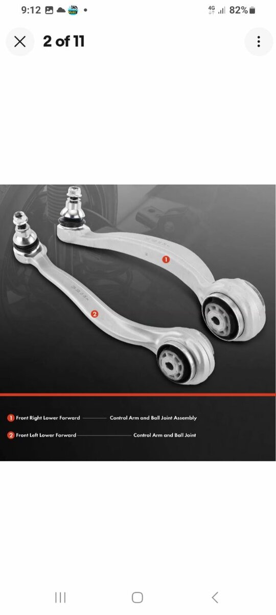 Benz lower control arms