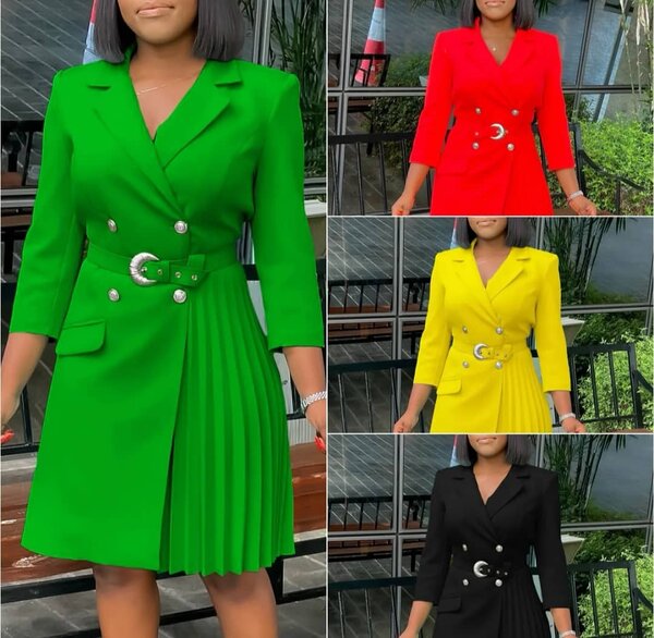 Robe élégante plissée