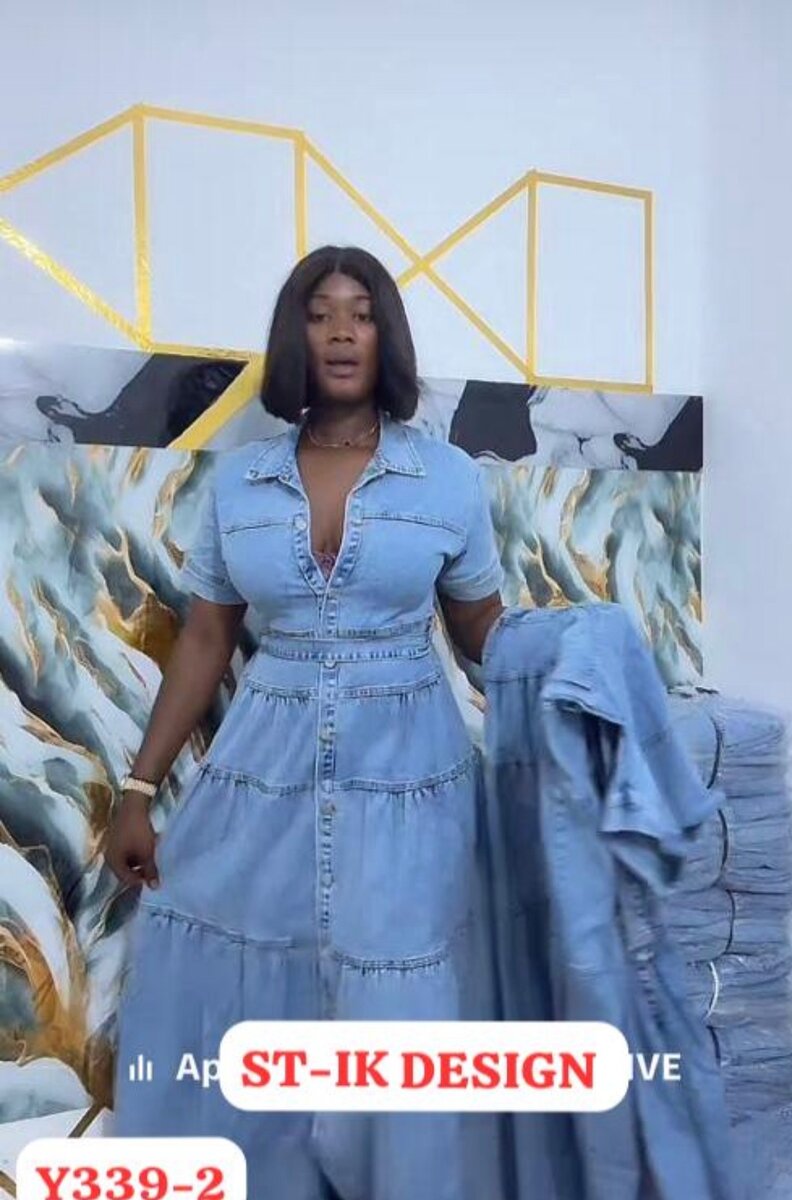 Robe en jean élégante femme