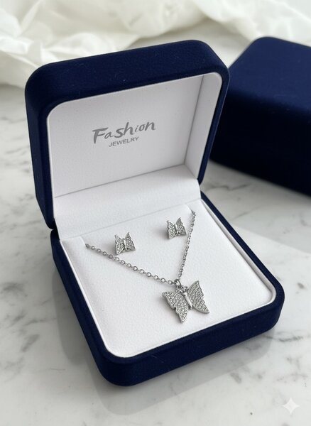 Bijoux papillon en argent