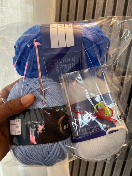 Kit de tricot coloré