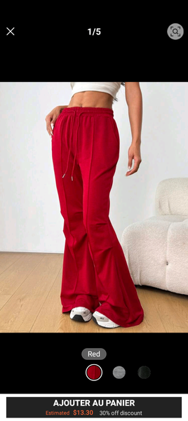 Pantalon évasé confortable