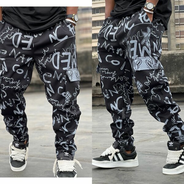 Pantalon jogger graffiti
